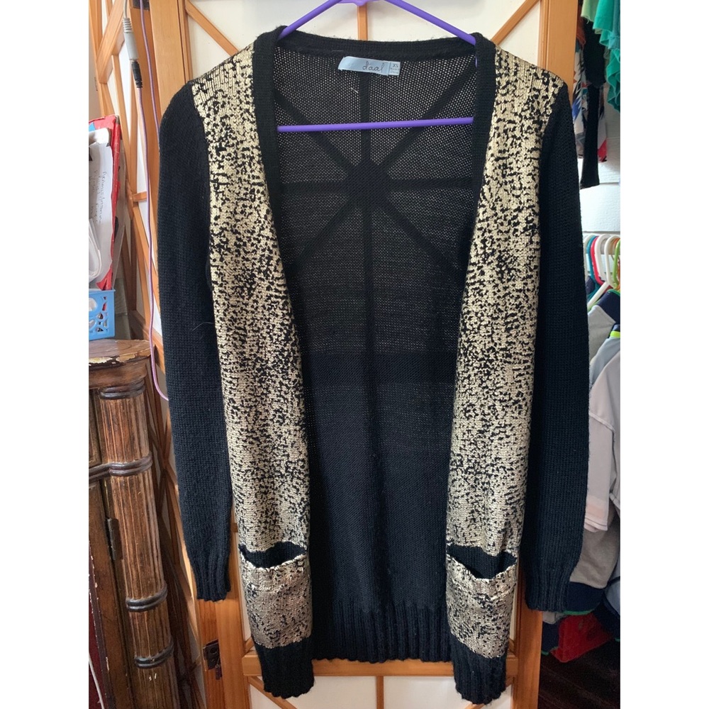 Casual black and gold blazer top ..#GOSAINTS